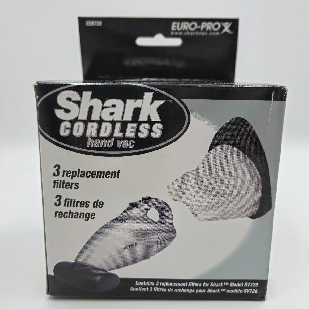 Shark Replacement Vacuum Filters 3 Pack XSB726 Cordless Hand Vacuums Brand New